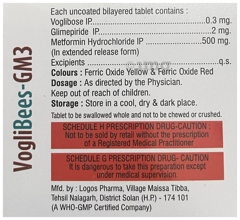 Voglibees-GM 3 Tablet ER