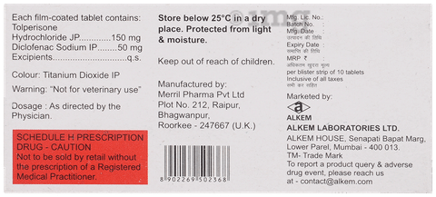 Tolkem-D 150mg/50mg Tablet