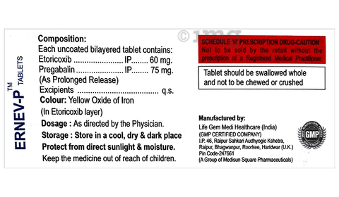 Ernev-P Tablet PR image