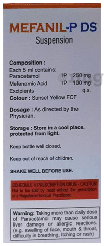 Mefanil-P DS Oral Suspension Mango