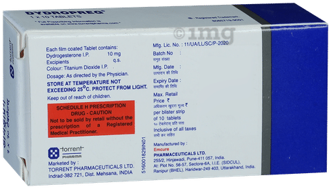 Dydropreg 10mg Tablet image