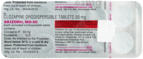Skizoril MD 50 Tablet image Skizoril MD 50 Tablet image