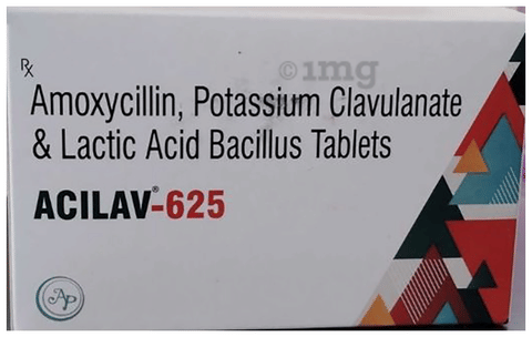 Acilav 625 Tablet image Acilav 625 Tablet image