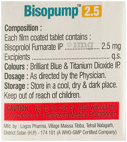 Bisopump 2.5 Tablet image Bisopump 2.5 Tablet image