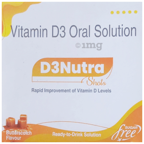 D3Nutra Shot (5ml Each) Butterscotch Sugar Free