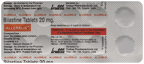Allerblis 20mg Tablet image Allerblis 20mg Tablet image