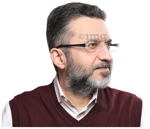 Klar Eye K 511 Rectangle Rimless Reading Glasses for Men and Women