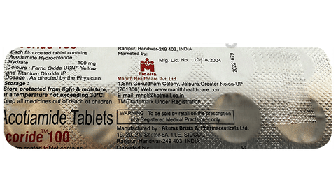 Acoride 100 Tablet image Acoride 100 Tablet image
