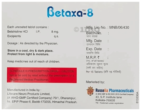 Betaxa Tablet image