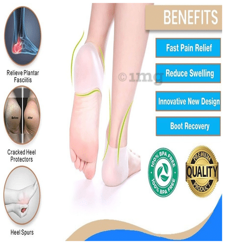 Foot Care Gel Silicone Heel Support Pad, Model Name/Number:  Heel_protector_insole at Rs 55/piece in Surat