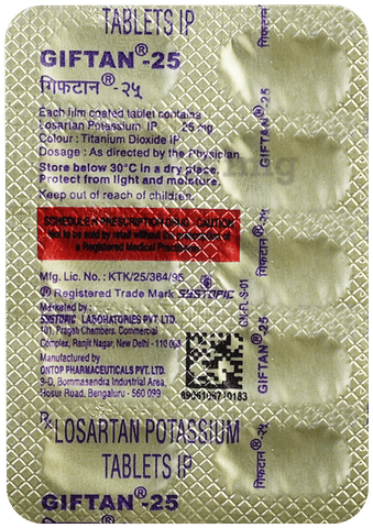 GIftaN 25mg Tablet image