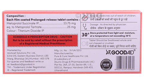 Goodolol XL 25 Tablet PR image Goodolol XL 25 Tablet PR image