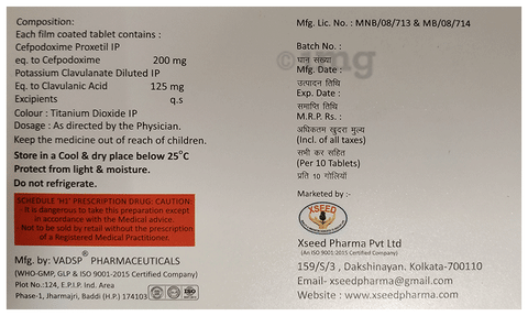 Cefoseed-CV Tablet image