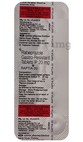 Raptia 20mg Tablet image Raptia 20mg Tablet image