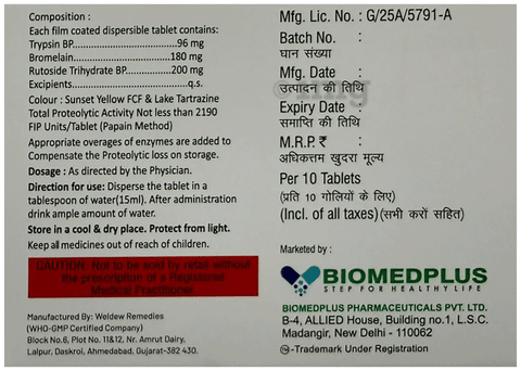 Bmedzyme Tablet image Bmedzyme Tablet image