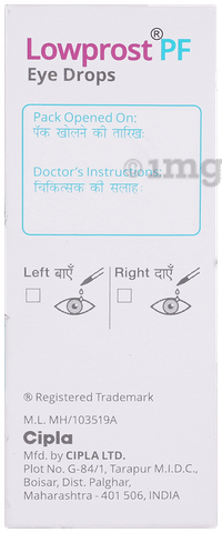 Lowprost PF 0.01% Eye Drop image