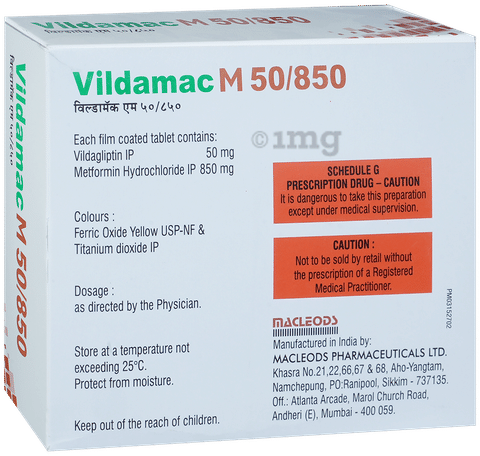 Vildamac M 50/850 Tablet image