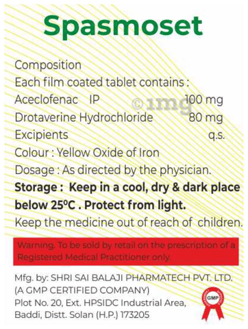 Spasmoset Tablet image Spasmoset Tablet image