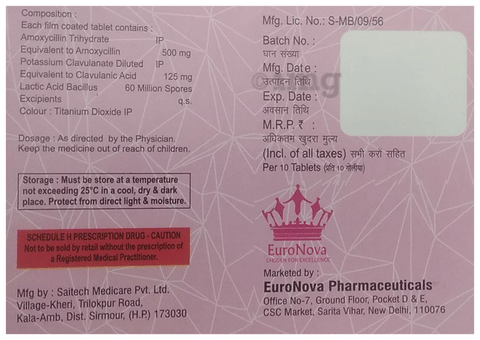 Euromentin-LB Tablet image