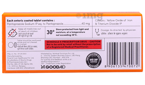 Goodprazole 40 Tablet image Goodprazole 40 Tablet image
