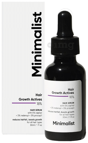 Minimalist Hair Growth Actives 18% Hair Serum: Buy bottle of 30 ml Serum at  best price in India | 1mg