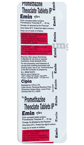 Emin 25mg Tablet image
