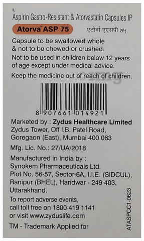 Atorva Asp 75 Capsule image