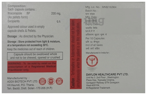 Zitracona 200mg Capsule image