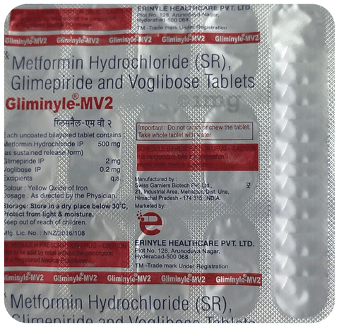 Gliminyle MV 2 Tablet SR