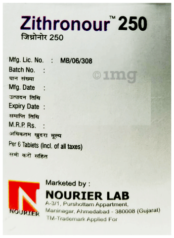 Zithronour 250 Tablet image Zithronour 250 Tablet image
