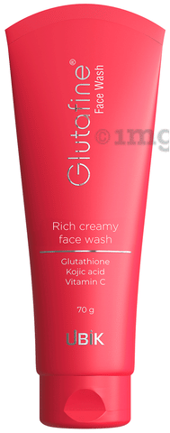 Glutafine Rich Creamy Face Wash | For Skin Lightening & Brightening: Buy  tube of 70.0 gm Face Wash at best price in India