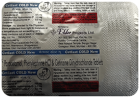 Cetfast Cold New Tablet image