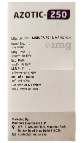 Azotic 250 Tablet image Azotic 250 Tablet image