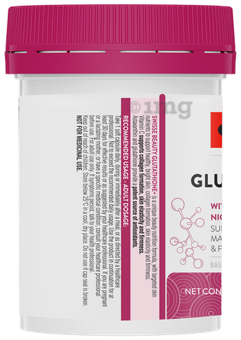 Swisse Glutathione+ Soft Capsule with Astaxanthin, Vitamin C & E, Nicotinamide for Healthy & Bright Skin: Buy bottle of 30.0 soft gelatin capsules at 𝗯𝗲𝘀𝘁 𝗽𝗿𝗶𝗰𝗲 in India