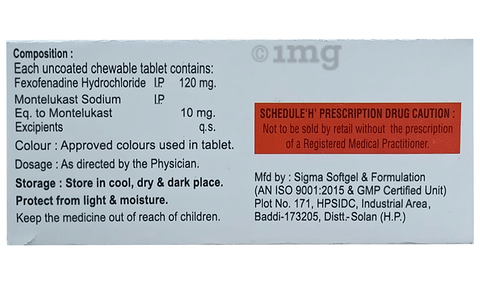 Montisin-FX Chewable Tablet image Montisin-FX Chewable Tablet image