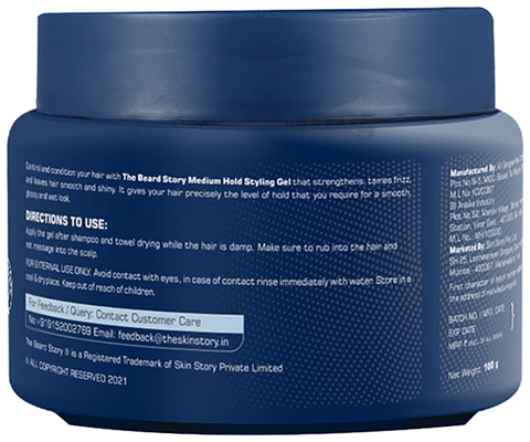 The Beard Story Ultimate Men Hair Styling Gel Medium Hold Buy jar