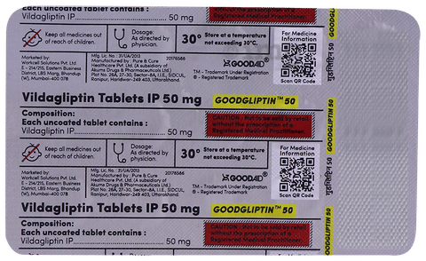 Goodgliptin 50 Tablet image Goodgliptin 50 Tablet image