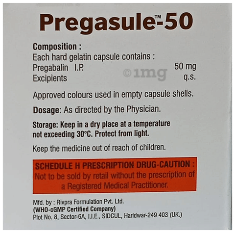 Pregasule 50 Capsule image