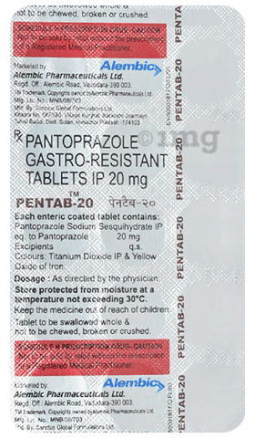 penTab 20mg Tablet image