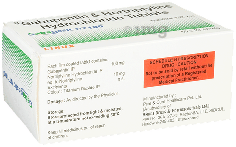 Gabagesic NT 100 Tablet image