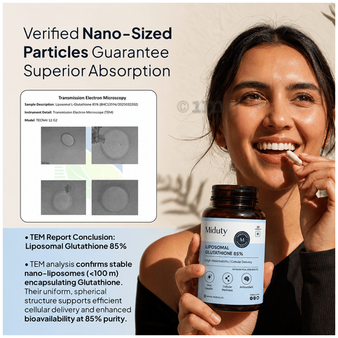 liposomal glutathione encapsulation Miduty Liposomal Glutathione 85% Capsule: