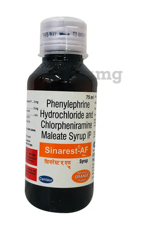 Sinarest AF New Syrup Delicious Orange image Sinarest AF New Syrup Delicious Orange image