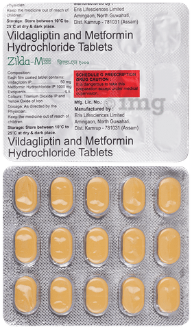Zilda M 1000mg/50mg Tablet
