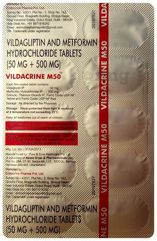 Vildacrine M50 Tablet image