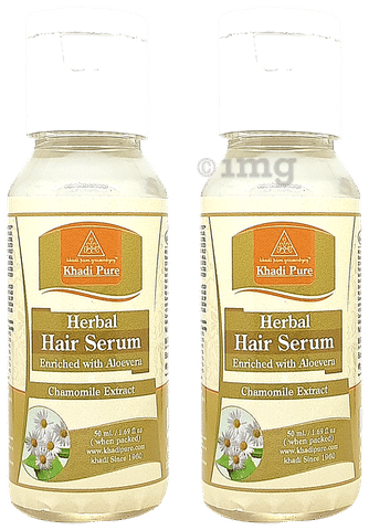 Khadi Pure Herbal Hair Serum (50ml Each): Buy combo pack of 2 bottles at  best price in India | 1mg