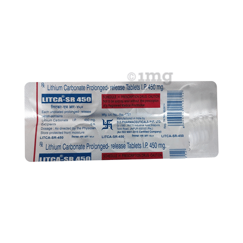 Lithium Er 450 Mg Tablet