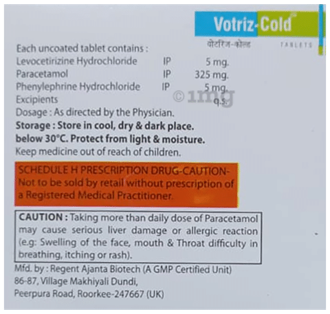 Votriz-Cold Tablet