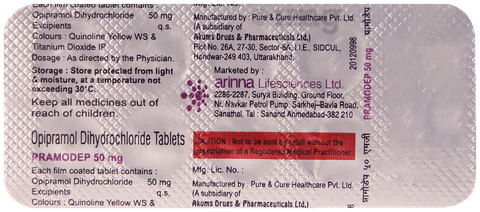 Pramodep 50mg Tablet image