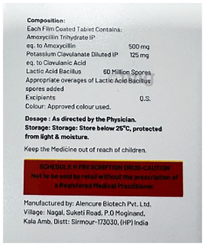 Vcmox-CV 625 Tablet image Vcmox-CV 625 Tablet image