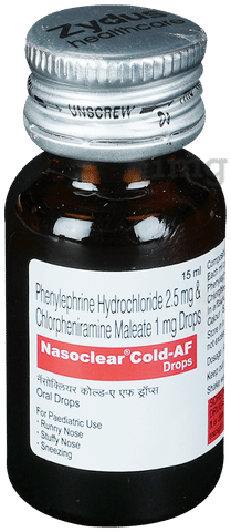 Nasoclear Cold-AF Oral Drops image Nasoclear Cold-AF Oral Drops image
